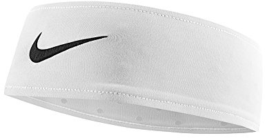 Nike Fury Headband (One Size Fits Most, White/Black)