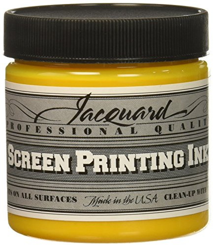 Jacquard screentryck bläck, process gul, 4 oz