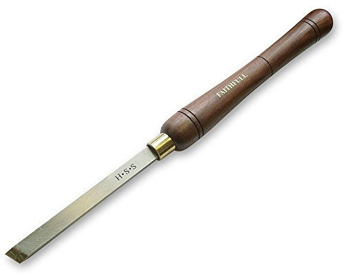 Faithfull HSS 25mm Plain Skew Full Length Woodturning Chisel