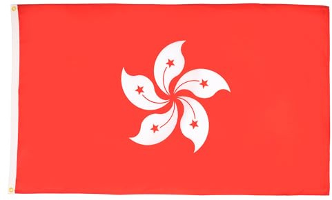 BANDIERA HONG KONG 150x90cm - BANDIERA CINESE 90 x 150 cm - AZ FLAG