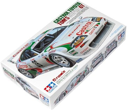Tamiya 24163 1:24 Castrol Toyota Tom´s Supra GT, Modellbausatz,Plastikbausatz, Bausatz zum Zusammenbauen, detaillierte Nachbildung, Rot/Ausflug, einfarbig (Getaway Solids)