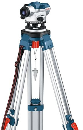 Bosch Professional Niveau Optique GOL 26 D (Grossissement 26x, Unité de Mesure : 360 de grés, Portée : jusqu'à 100 m, dans un Coffret de Transport)