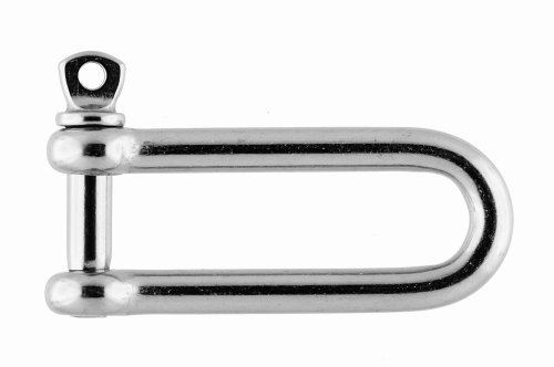 Grillete recto-largo, 6mm, acero inoxidable AISI 316