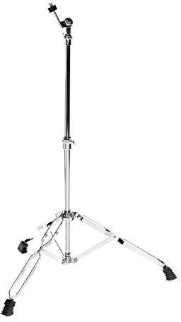 Fame CS4000 Beckenständer, Doppelstrebig, Verchromt, Rutschfest, Gummifüße, Ideal für Schlagzeuganfänger, Preis-Leistungs-Sieger