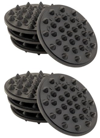 Oehlbach 55038 - Paracolpi elastici, 8 pezzi, nero