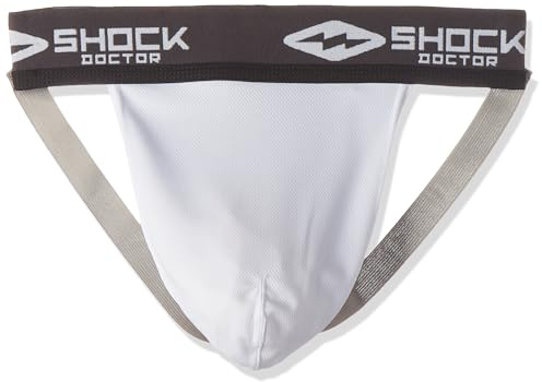 Shock Doctor Men's Supporter Without Pocket White