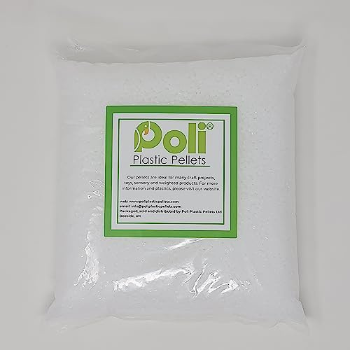 Plastic Poly Pellets 1kg. Ideal for Filling Weighted Blankets, Bears, Dolls, and other Craft Projects