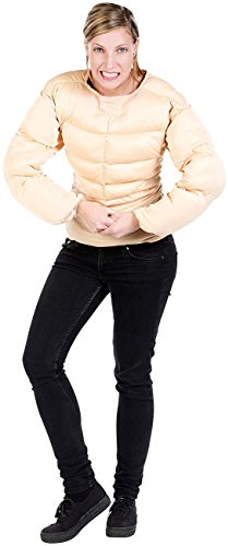 infactory Partykostüm: Faschings- und Party-Kostüm Muskel-Shirt, Einheitsgröße (Karneval-Kostüme Herren, Männer für Fasching, Karnevals)