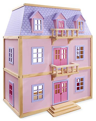 Melissa & Doug Casa de muñecas de Madera de Varios Pisos