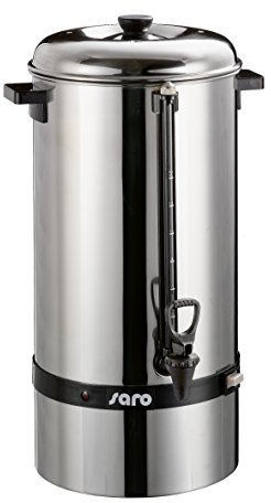 Saro Gastro Kaffeemaschine mit Rundfilter Modell Saromica 6015 Industriekaffeemaschine (15 Liter, ca. 100 Tassen Kaffee, Brüh-& Warmhaltefunktion), Silber 317-1015