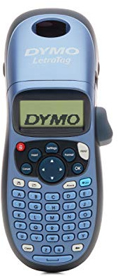 Dymo LetraTag LT-100H Label Maker ABC Keyboard, Black/Blue