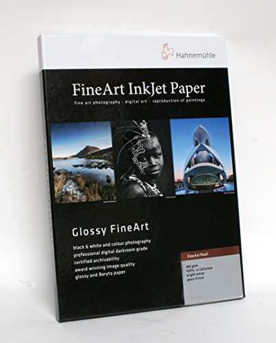 Hahnemühle 10641654 Digital FineArt Pearl Papier, 285 g/m², DIN A3, 297 x 420 mm, hellweiß