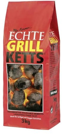 Holzkohlewerk Lüneburg Grill Ketts Holzkohle-Briketts, 3kg