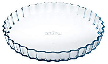 O Cuisine, Stampo per Crostata, Vetro, Diametro 27 cm, Transparente