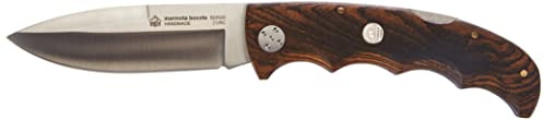 Puma IP Unisex – Erwachsene Taschenmesser MARMOTA, Fingermulden, Molybdän-Vanadium Stahl, Back Lock, Bocote-Holzgriffschalen, scharfes Klappmesser,367111, Mehrfarbig, Einheitsgröße, 1010332810