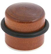 WOLFPACK - MOD. 5320311 – Fermaporta Adesivo in Legno, Rotondo, Colore: Rovere