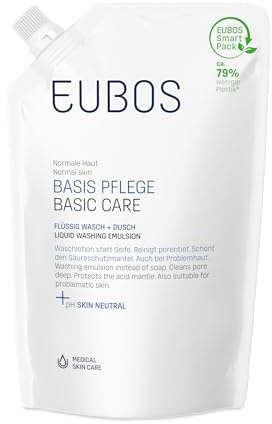 EUBOS BASIS PFLEGE Flüssig Wasch + Dusch Nachfüllbeutel 400ml