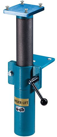 Heuer Höhenverstellgerät, Schraubstock Lift (müheloses, sicheres Einstellen des Schraubstocks; ergonomisches Arbeiten; stufenlos um 200 mm in der Höhe verstellbar) 104240, 140 mm