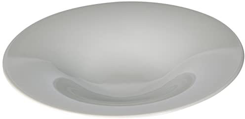 Alessi TI05/2 KU Piatto Fondo, Porcellana, Bianco, Set da 4