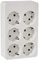 FAMATEL 2506 - Base 6 tomas TT Cuadrada
