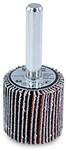 BHA Aluminum Oxide Shank Mounted Flap Wheels, 1” x 1” x 1/4”, 120 Grit - 5 Pack