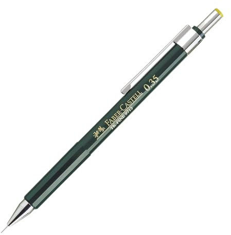 FABER-CASTELL 136300 - Druckbleistift TK-FINE 9713, Minenstärke: 0,35 mm, Schaftfarbe: grün