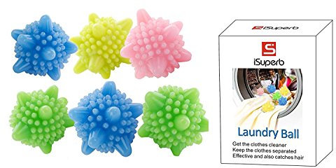 iSuperb 10 PCS Dryer Balls Set Tumble Dryer Balls Pack of 10，Laundry Balls for Tumble Dryer Reusable Dryer Balls for Home Clothes Cleaning