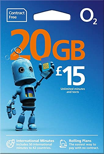 O2 International Pay As You Go / Payg Micro / Standard Sim Card