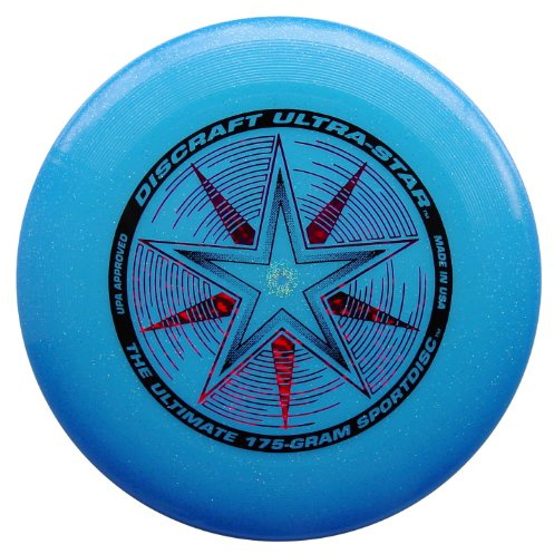 Discraft Ultra Star Frisbee 175 g, USBS-DLX, Blue Sparkle with Deluxe Packaging