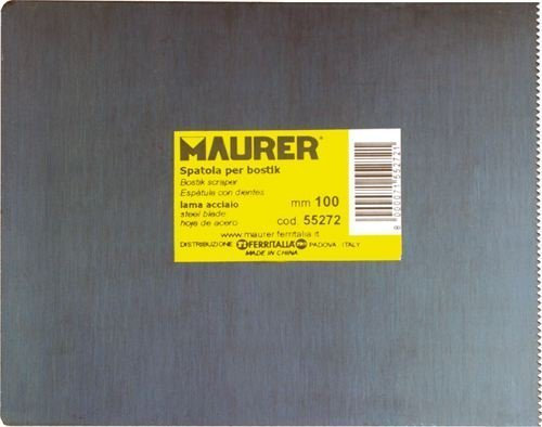 Lame de spatule dentée bleue mesurant 60 mm Maurer cf. 6 unité