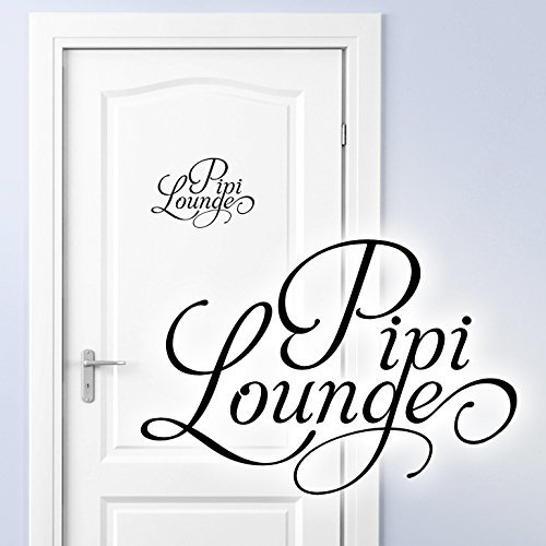 Wandtattoo Türaufkleber WC Pipi Lounge 1063W