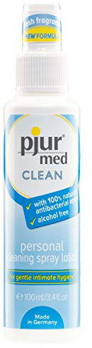 Pjur Spray Limpiador, Color Transparente - 1 Spray Limpiador