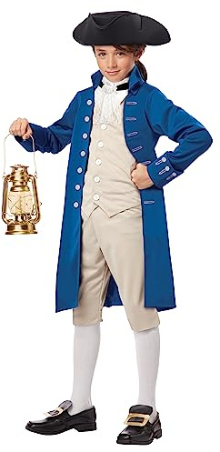California Costumes Child Paul Revere Costume Large