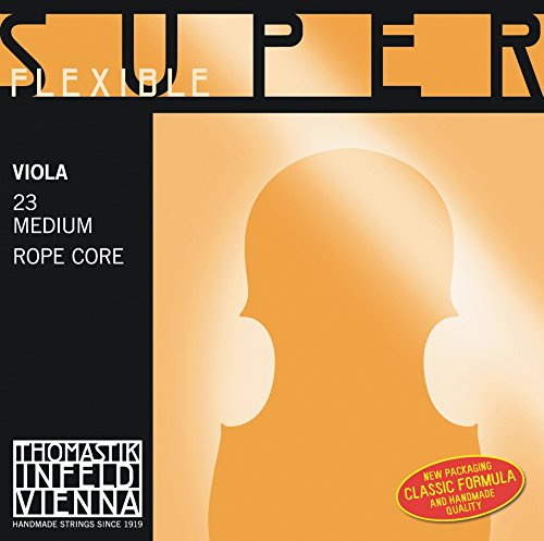 Thomastik Cuerda para Viola 4/4 Superflexible - cuerda Do núcleo de acero, entorchado cromo, mediana