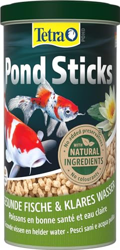 Tetra Pond Sticks - Mangime per Pesci di Stagno, per Pesci sani e Acqua limpida, 1 L