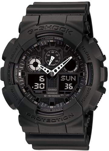 Casio G-Shock GA100-1A1 | Men's Tough Analog-Digital Watch | 200M Water Resistant | Shock & Magnetic Resistant | Sporty & Rugged Design