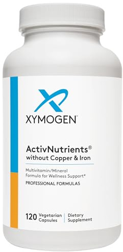 XYMOGEN ActivNutrients Without Copper & Iron, 120 Capsules