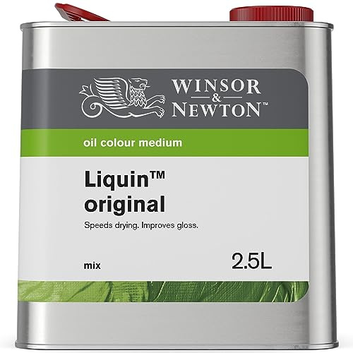 Winsor & Newton 3056751 Ölmalmittel, Liquin Original, 2,5 L Flasche, flüssiges Malmittel auf Alkydbasis, halbiert die Trocknungszeit von Ölfarben, steigert die Transparenz, schützt vor Vergilbung