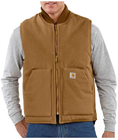 Carhartt herr ARCTIC Carhartt Avslappnad passform fast anka isolerad ribbkrage väst, BRUN, XXL