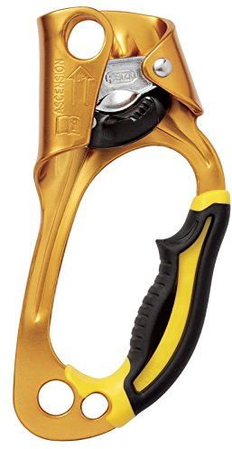 Petzl B17ALA ASCENSION Seilklemme für Aufsteher, links, Schwarz/Gelb