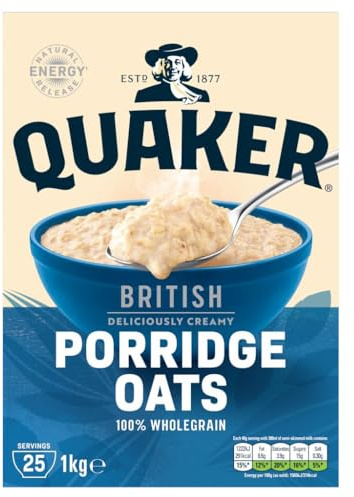 Quaker British Porridge Rolled Oats 1kg