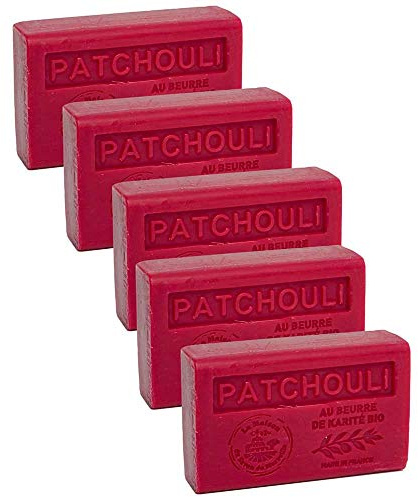 Maison du Savon - 5er-Set Seife Patchouli mit Sheabutter, 5x125 g