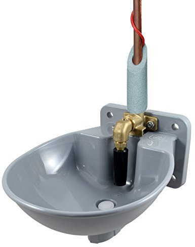 Lister Tränkebecken SB 22 H heizbar mit Rohrbegleitheizung 230 Volt / 54 Watt (Frostschutz bis ca. -20°C) Kunststoffpendelbecken