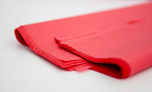 REALPACK® 100x 50x 20x - Sheets of Acid Free Premium Luxury Red Tissue Paper Ream 18 x 28 450mm x 700mm Free Fast Delivery (20)