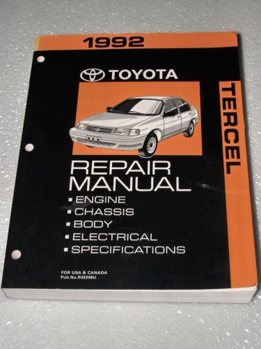 1992 Toyota Tercel Repair Manual (Complete Volume)