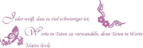 INDIGOS 4051719319965 Wandtattoo, Vinyl, flieder, 60 x 10 x 10 cm