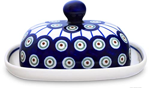 Bunzlauer Keramik Mantequillera pequeño Oval 1/2 panetto de mantequilla de decorativo 8