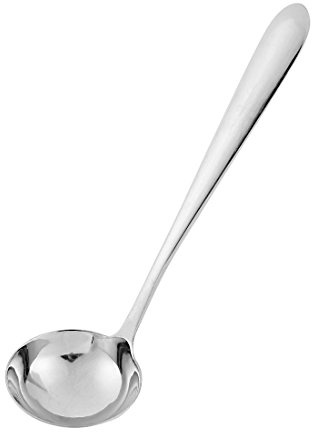 Sourcingmap Stainless Steel Home Kitchen Custard Soup Ladle 6cm Dia
