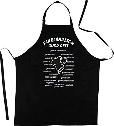 ShirtShop-Saar Saarländisch gudd gess; Grillschürze
