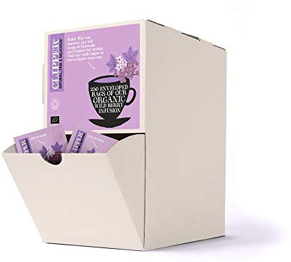 Clipper Organic Berry Burst Tag & Envelope Teabags (250 One Cup Tea Bags)